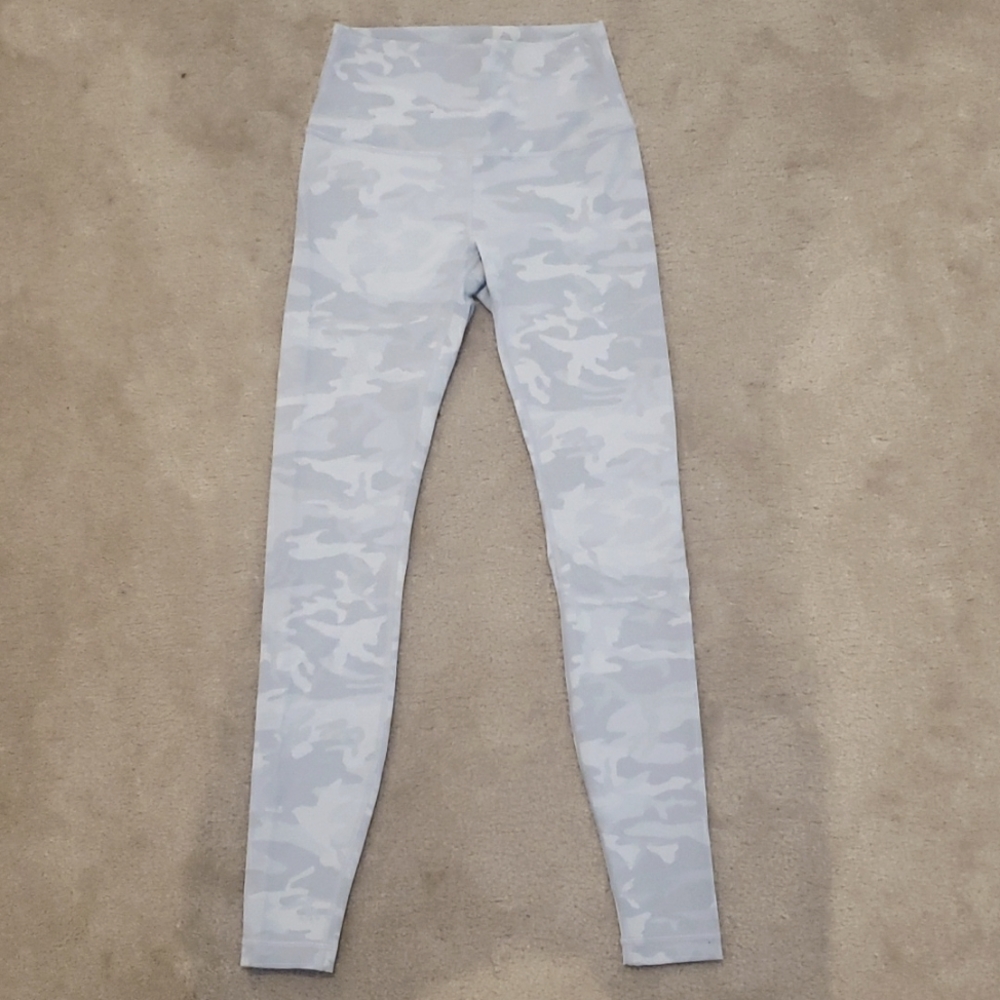 lululemon athletica Light Gray Camo Leggings